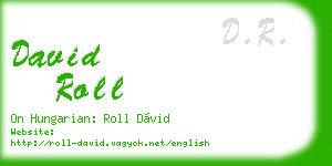 david roll business card