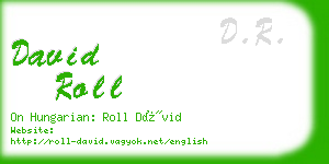 david roll business card